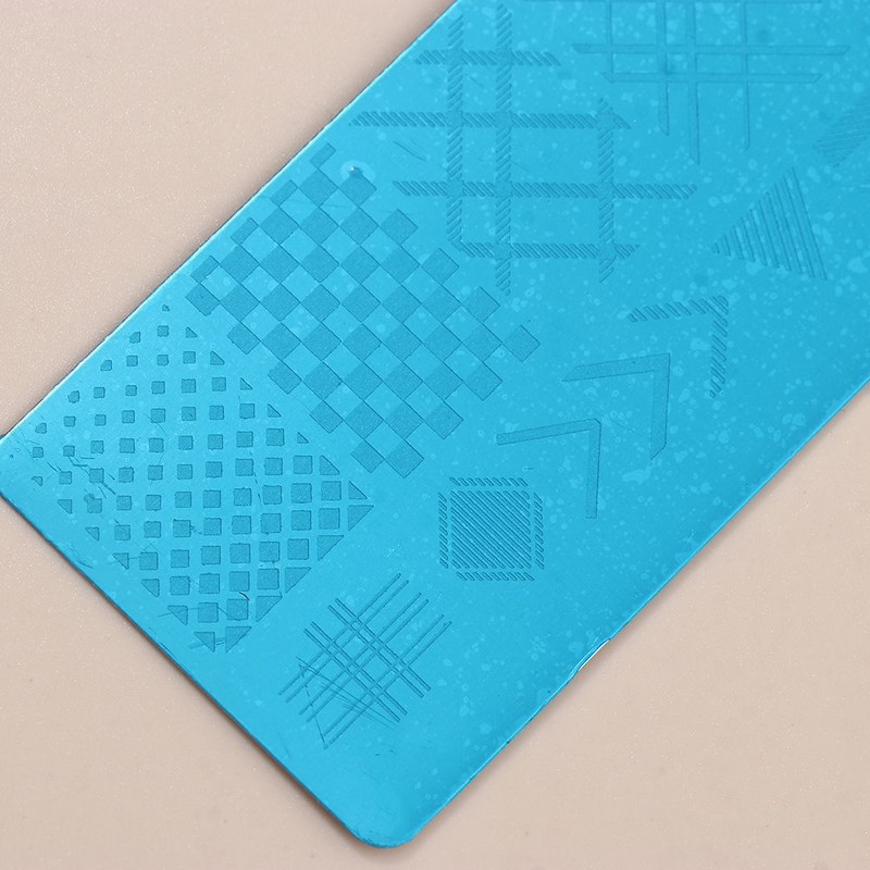 Művészi sablon Tigris Leopard Manikűr Virág Geometria Körömlakk sablon Állatnyomtatás Kígyó köröm bélyegző lemezek