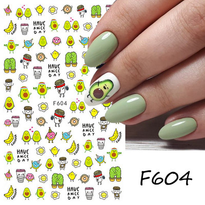 Nyári trópusi tengerparti kókuszfa papucs 3D köröm matrica levelek kagyló transzfer matricák csúszka díszítő manikűr