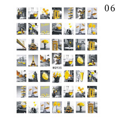 1 vnt Aukso spalvos vaivorykštis klevo lapų 3D nagų lipdukas rudens rudens rašto lipdukai lipdukai Blizgūs „pasidaryk pats“ nagų dailės dekoravimas