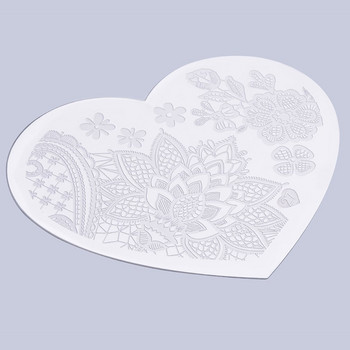 Heart Shape Nail Art Printing Plate Плочи за щамповане на изображения Шаблон за маникюр създайте красив дизайн на ноктите Популярна разпродажба в целия свят