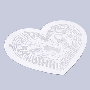 Heart Shape Nail Art Printing Plate Плочи за щамповане на изображения Шаблон за маникюр създайте красив дизайн на ноктите Популярна разпродажба в целия свят