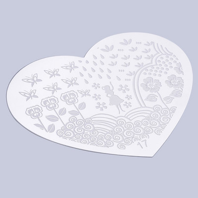 Szív alakú körömdíszítő nyomólemez kép bélyegző lemezek manikűrsablon gyönyörű körömmintákat hoz létre Népszerű világszerte akció