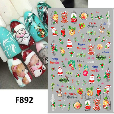 Aranyos kis dinoszaurusz 3D köröm matrica anime karakter öntapadó köröm csúszkák szív hamburger rajzfilm matricák dekoráció NFSTZ-SJ034