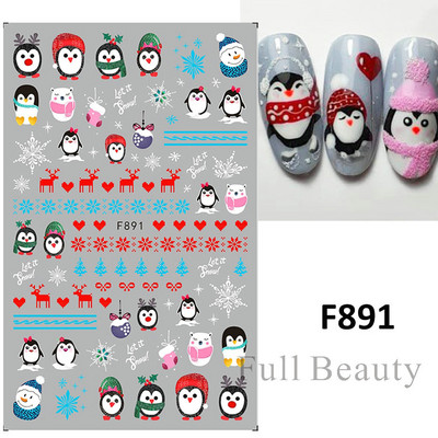 Aranyos kis dinoszaurusz 3D köröm matrica anime karakter öntapadó köröm csúszkák szív hamburger rajzfilm matricák dekoráció NFSTZ-SJ034