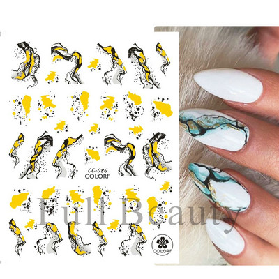 Aranyos kis dinoszaurusz 3D köröm matrica anime karakter öntapadó köröm csúszkák szív hamburger rajzfilm matricák dekoráció NFSTZ-SJ034