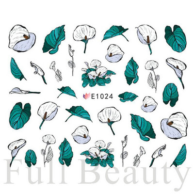 Aranyos kis dinoszaurusz 3D köröm matrica anime karakter öntapadó köröm csúszkák szív hamburger rajzfilm matricák dekoráció NFSTZ-SJ034