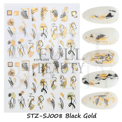 Aranyos kis dinoszaurusz 3D köröm matrica anime karakter öntapadó köröm csúszkák szív hamburger rajzfilm matricák dekoráció NFSTZ-SJ034