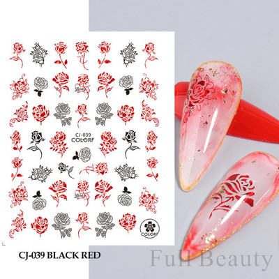 Σειρά για την Ημέρα του Αγίου Βαλεντίνου Αυτοκόλλητα Nail Art Love Heart Balloon Cartoon 3D Slider Decal Αξεσουάρ νυχιών DIY Μανικιούρ NFCA-757