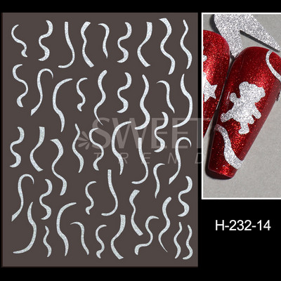 3D lézeres ezüst körömmatrica fémes pillangó csillag Hold egyszarvú holografikus színátmenetes manikűr DIY köröm kiegészítők BESO