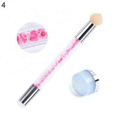 Kétoldalas fejbélyegző polírozás festés rajz manikűr körömdíszítő toll eszköz körömdíszítő bélyegző lemez DIY körömbélyegző készletek