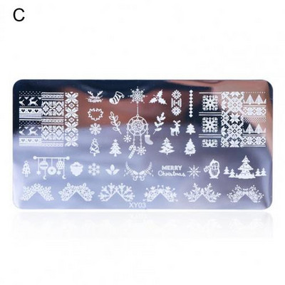 Kiváló minőségű mini átlátszó gravírozott barkács manikűr sablon körömlemez lányoknak körömlemezek körömbélyegző lemezek