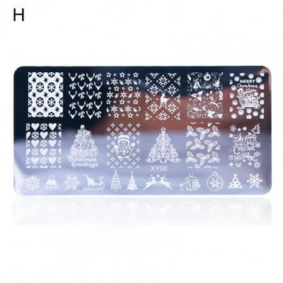 Kiváló minőségű mini átlátszó gravírozott barkács manikűr sablon körömlemez lányoknak körömlemezek körömbélyegző lemezek