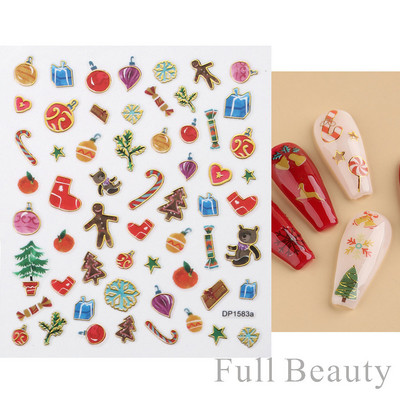 Virágzó csíkok vonalak 3D matricák körmökhöz Arany bronzosító geometria absztrakt arcragasztó fóliák csúszkák dekoráció NFSTZ-SJ018