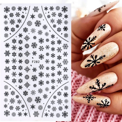 Virágzó csíkok vonalak 3D matricák körmökhöz Arany bronzosító geometria absztrakt arcragasztó fóliák csúszkák dekoráció NFSTZ-SJ018