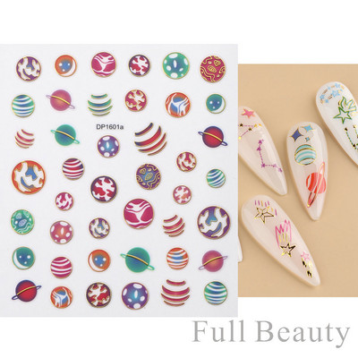 Virágzó csíkok vonalak 3D matricák körmökhöz Arany bronzosító geometria absztrakt arcragasztó fóliák csúszkák dekoráció NFSTZ-SJ018