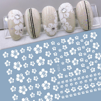 Butterfly küünekleebised, 3D isekleepuvad lillelised, lillelised küünekleebised, küünetarbed, liblikakleebised