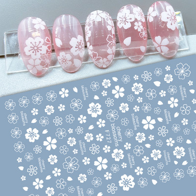 Butterfly küünekleebised, 3D isekleepuvad lillelised, lillelised küünekleebised, küünetarbed, liblikakleebised