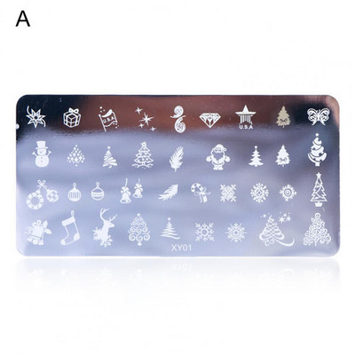 Kiváló minőségű körömbélyegző lemezek Hosszú élettartamú Nial Care hordozható barkácssablon manikűr bélyegző lemez