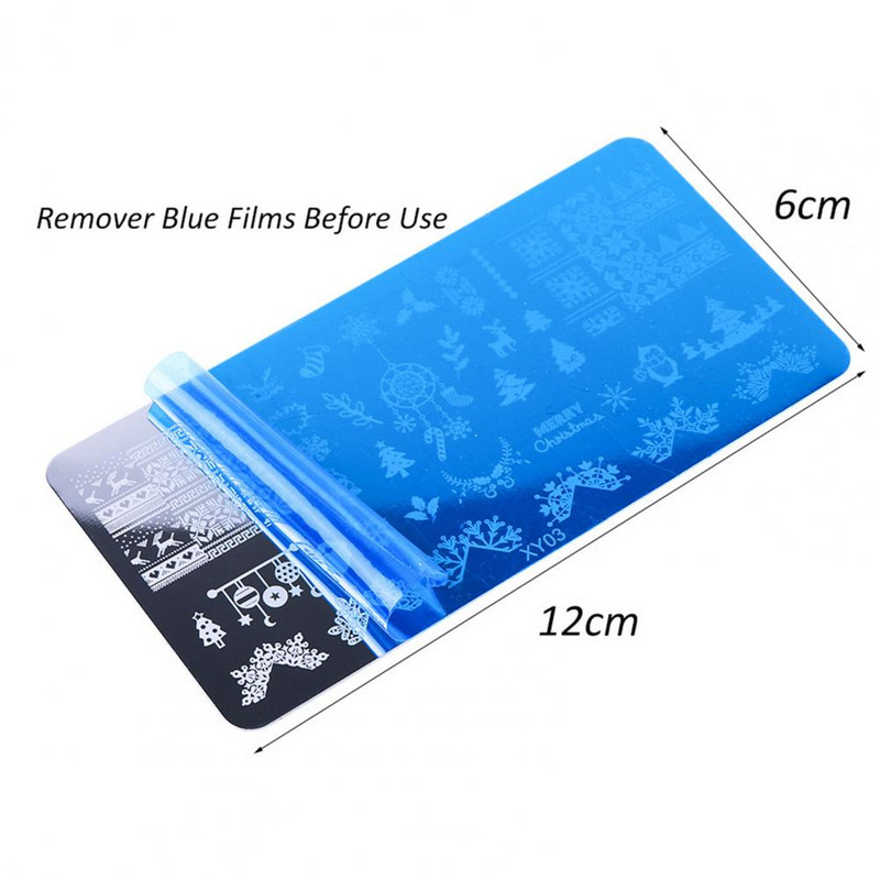 Kiváló minőségű körömbélyegző lemezek Hosszú élettartamú Nial Care hordozható barkácssablon manikűr bélyegző lemez