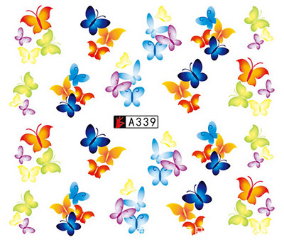 Tavaszi körömmatricák víz matricák körmökhöz csúszkák körömmatricák művészi matricák téli aranyos róka transzfer torta kis friss szilva