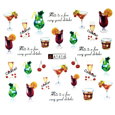 Tavaszi körömmatricák víz matricák körmökhöz csúszkák körömmatricák művészi matricák téli aranyos róka transzfer torta kis friss szilva