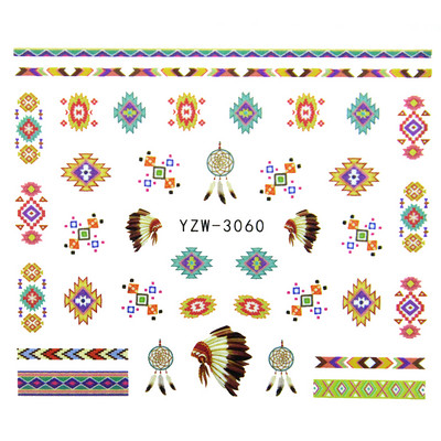 Tavaszi körömmatricák víz matricák körmökhöz csúszkák körömmatricák művészi matricák téli aranyos róka transzfer torta kis friss szilva