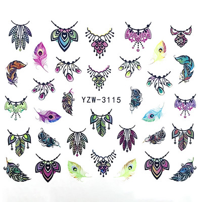 Tavaszi körömmatricák víz matricák körmökhöz csúszkák körömmatricák művészi matricák téli aranyos róka transzfer torta kis friss szilva