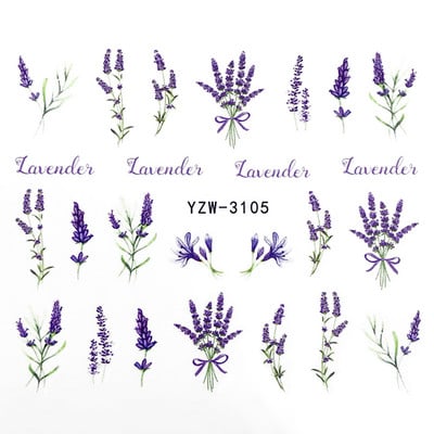 Tavaszi körömmatricák víz matricák körmökhöz csúszkák körömmatricák művészi matricák téli aranyos róka transzfer torta kis friss szilva