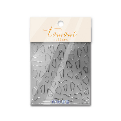 Ezüst sorozat mintás divat körömdísz matrica manikűr minták öntapadó körmök díszítő matrica MS-184