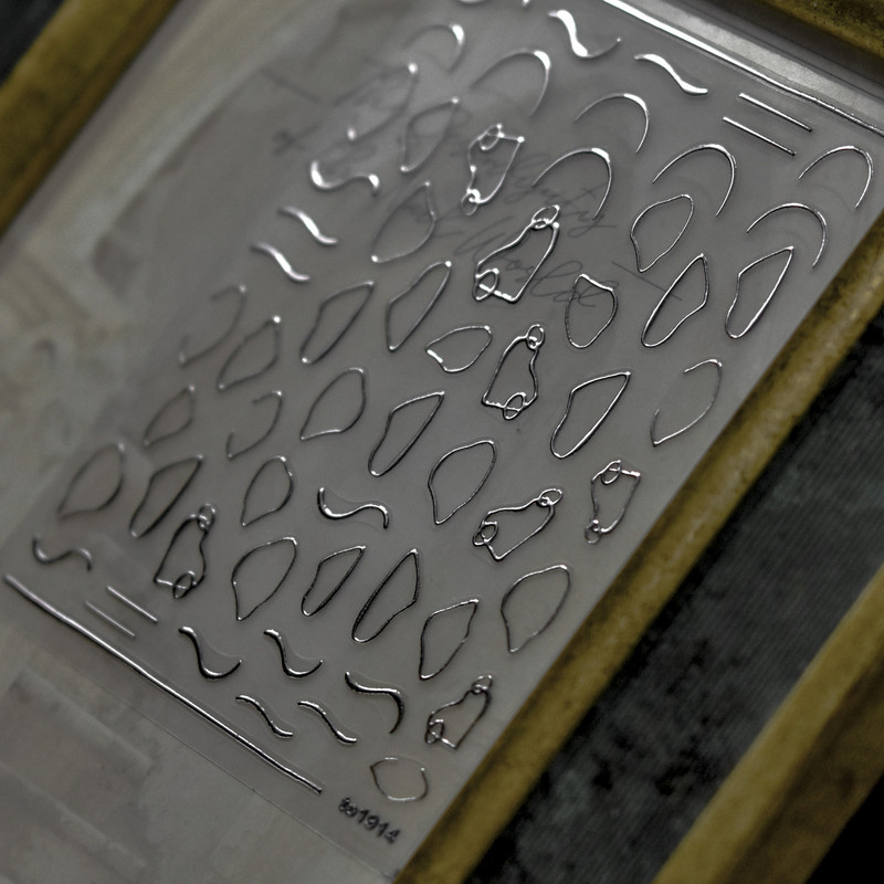 Ezüst sorozat mintás divat körömdísz matrica manikűr minták öntapadó körmök díszítő matrica MS-184