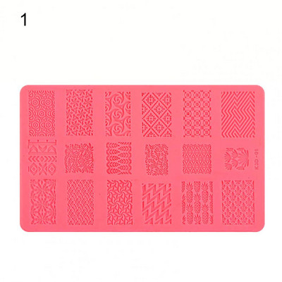 Praktikus színes körömsablon lányoknak Kitűnő szilikon körömsimító lemezek lányoknak