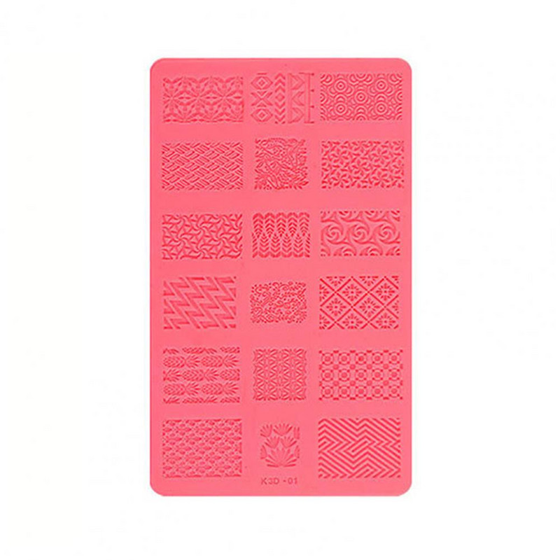 Praktikus színes körömsablon lányoknak Kitűnő szilikon körömsimító lemezek lányoknak