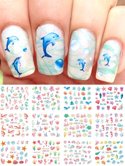 12 minta őszi levelek víz matricák körmök arany őszi matricák rajzfilm csúszkák fóliás körmök dekoráció manikűr LABN2365-2376