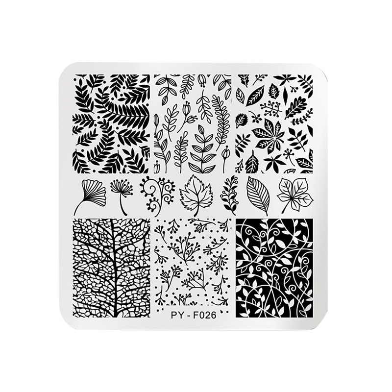 Különböző stílusok Stencil Nail Art matricák Dizájn Aranyos Virág Geome Nail Art készlet Barkácsolás dekoratív művészet Nail Safe Environme