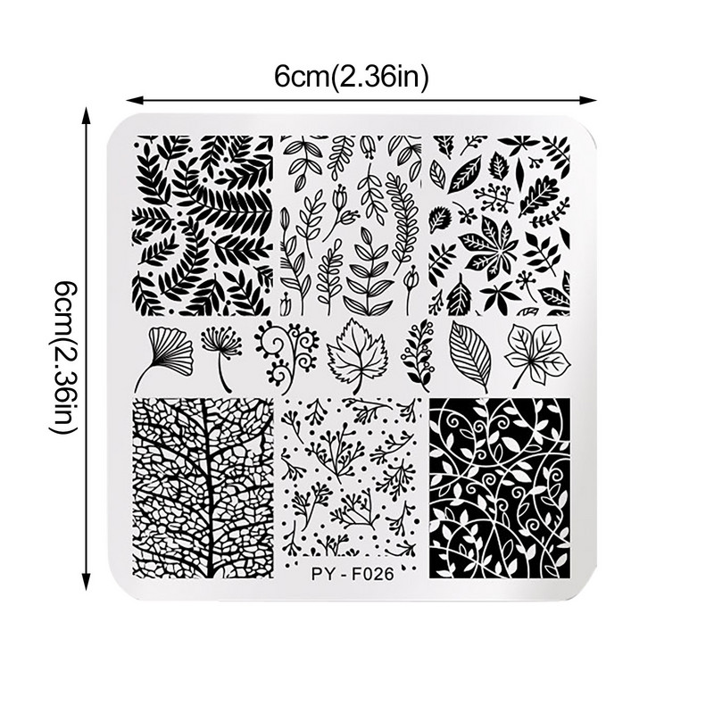 Különböző stílusok Stencil Nail Art matricák Dizájn Aranyos Virág Geome Nail Art készlet Barkácsolás dekoratív művészet Nail Safe Environme