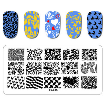 Πλάκες σφράγισης νυχιών Kimcci Πρότυπο νυχιών Flamingo Mandala Stamp Nail Art Stamp εικόνας πρότυπο μανικιούρ Εργαλεία στένσιλ