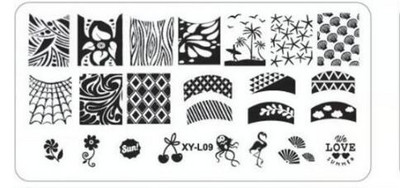 Kimcci körömbélyegző lemezek flamingó körömsablon Mandala juharlevél bélyegző körömdíszítő bélyegző képsablon manikűr sablon eszközök