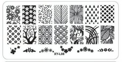 Kimcci körömbélyegző lemezek flamingó körömsablon Mandala juharlevél bélyegző körömdíszítő bélyegző képsablon manikűr sablon eszközök