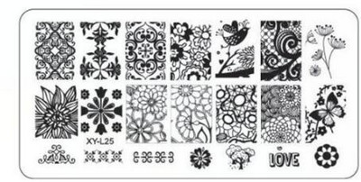 Kimcci körömbélyegző lemezek flamingó körömsablon Mandala juharlevél bélyegző körömdíszítő bélyegző képsablon manikűr sablon eszközök