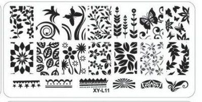 Kimcci körömbélyegző lemezek flamingó körömsablon Mandala juharlevél bélyegző körömdíszítő bélyegző képsablon manikűr sablon eszközök