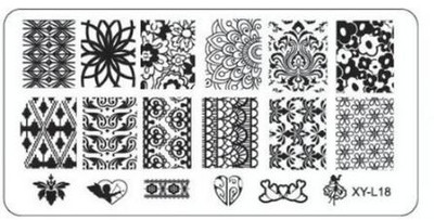 Kimcci körömbélyegző lemezek flamingó körömsablon Mandala juharlevél bélyegző körömdíszítő bélyegző képsablon manikűr sablon eszközök