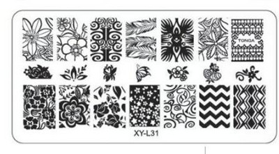 Kimcci körömbélyegző lemezek flamingó körömsablon Mandala juharlevél bélyegző körömdíszítő bélyegző képsablon manikűr sablon eszközök