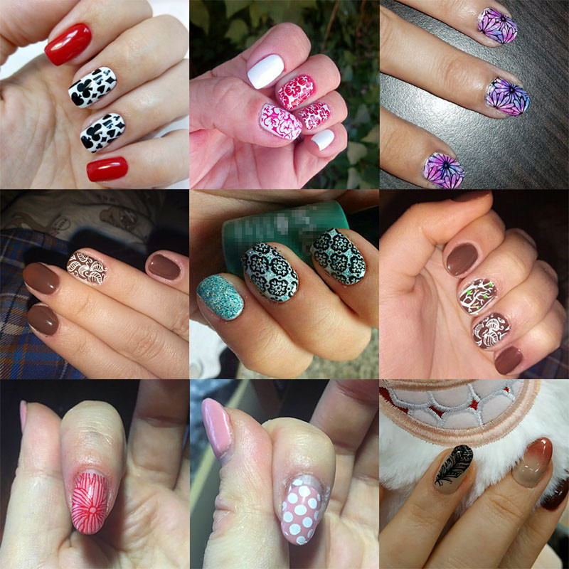 Kimcci körömbélyegző lemezek flamingó körömsablon Mandala juharlevél bélyegző körömdíszítő bélyegző képsablon manikűr sablon eszközök