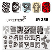 2020, rozsdamentes acél bélyegzőlap sablon márvány mintás Khokhloma karácsonyi pop art hölgy ábécé betűszöveg JR351-360