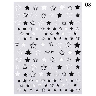 1 lap orosz szöveg 3D köröm matrica virág és betűátvivő csúszka Oroszország szavak köröm matricák manikűr tetoválás dekoráció