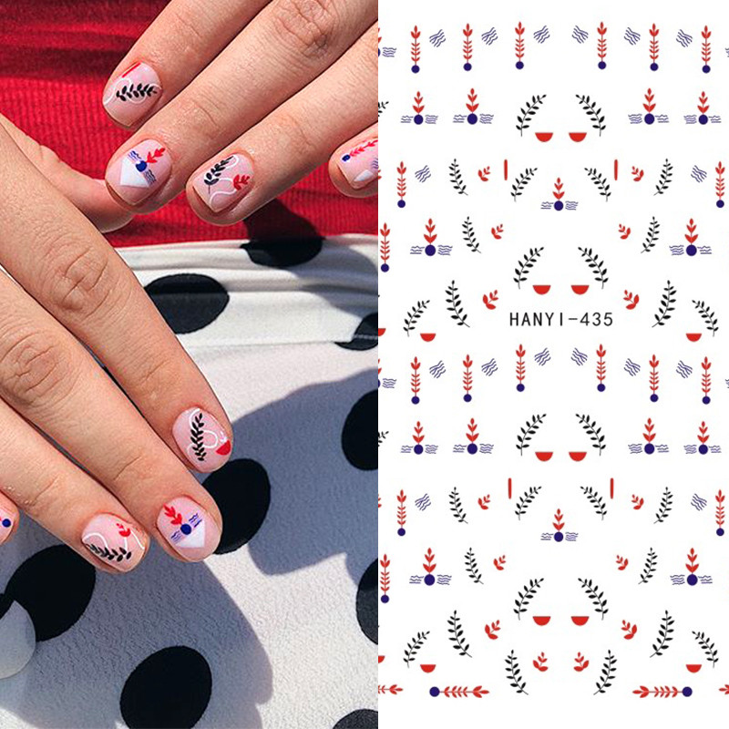 1 lap orosz szöveg 3D köröm matrica virág és betűátvivő csúszka Oroszország szavak köröm matricák manikűr tetoválás dekoráció