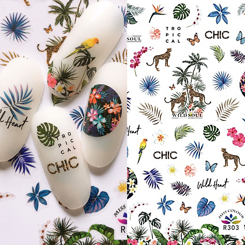 1 lap orosz szöveg 3D köröm matrica virág és betűátvivő csúszka Oroszország szavak köröm matricák manikűr tetoválás dekoráció