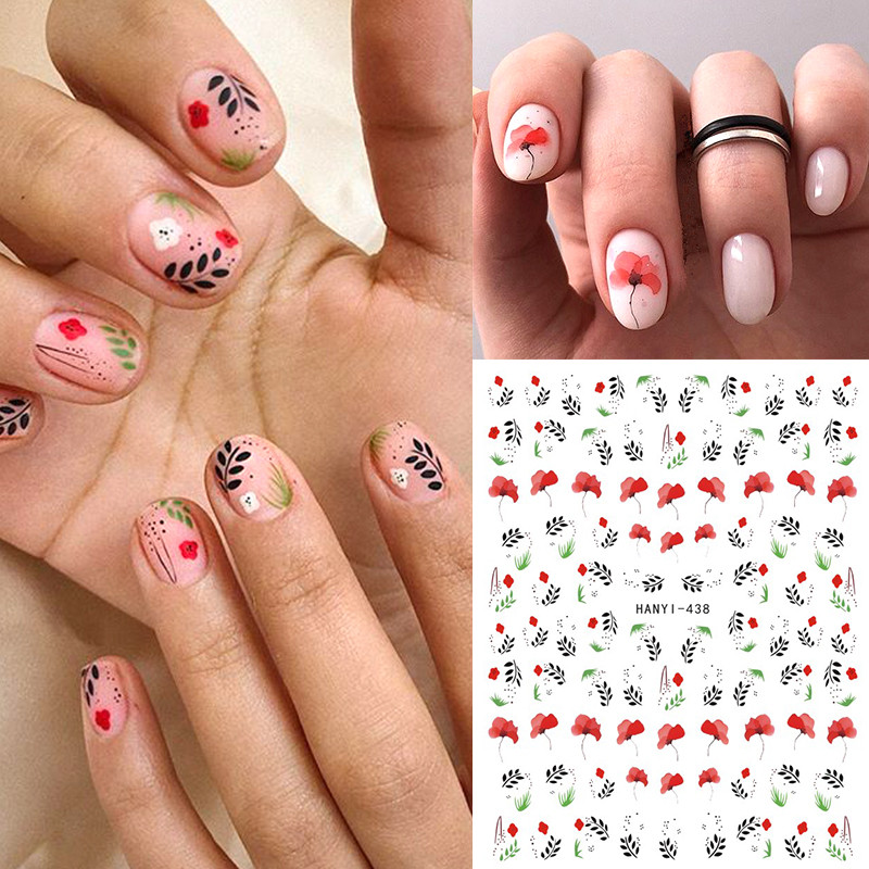 1 lap orosz szöveg 3D köröm matrica virág és betűátvivő csúszka Oroszország szavak köröm matricák manikűr tetoválás dekoráció