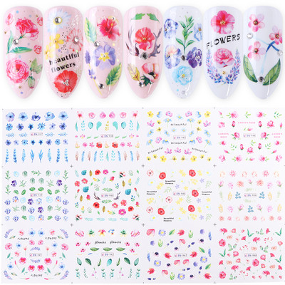 12db Avokádó Körömmatricák Aranyos Rajzfilm Transzfer csúszkák Körömhöz Kutya Macska Vízmatricák Anime Tatto Manikűrhöz GLBN1585-1596