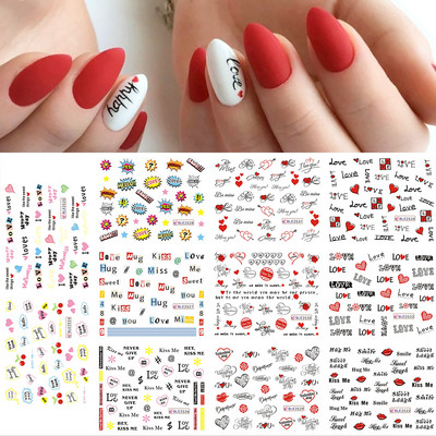 12db Avokádó Körömmatricák Aranyos Rajzfilm Transzfer csúszkák Körömhöz Kutya Macska Vízmatricák Anime Tatto Manikűrhöz GLBN1585-1596